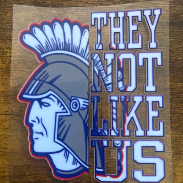 Central Spartans “They Not Like Us” Stickers: Represent Your School!
